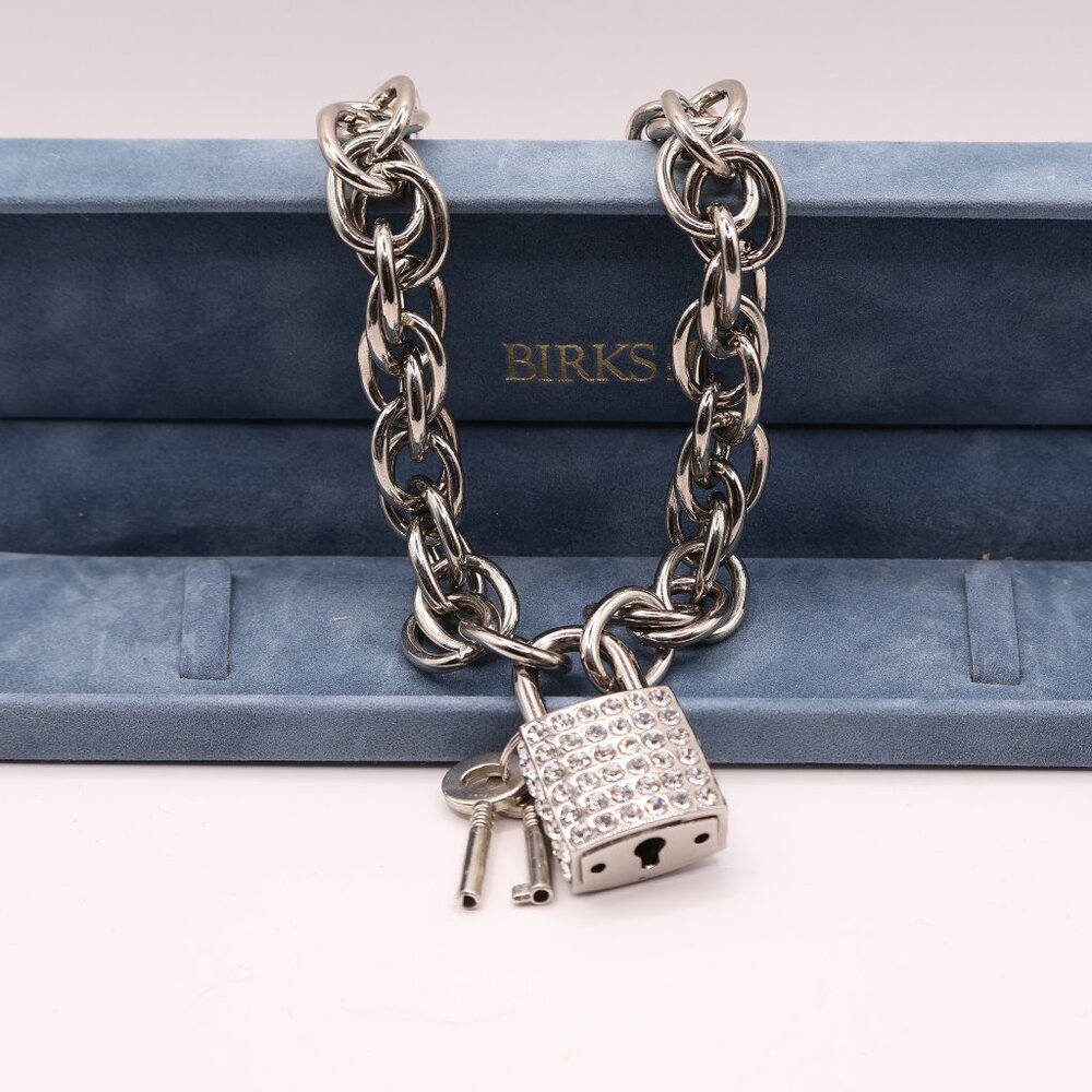 Stainless Steel Lock & Key Necklace